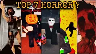 Roblox Horror Games but playing Top 7 games in search