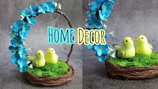Home/Room Decorating Ideas | Birds Showpiece Hanging | Wall Hanging Craft Ideas | Clay Craft Ideas