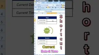How to get Static & Dynamic Date & Time in Excel 