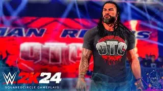 WWE 2K24 Roman Reigns Updated OTC Entrance w/ Custom GFX Pack | New WWE 2K24 PC Mods