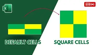 How to Create Square Cells in Excel