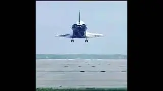 Space shuttle making it's way to land #shorts