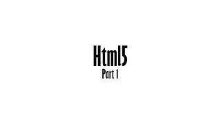 قسمت اول HTML5  | طراحی وب سایت از نقطه صفر