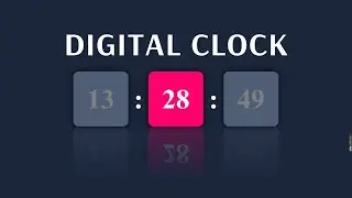 Digital clock using html ,CSS and java script | 2020