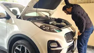 Chassis and engine number location in Kia Sportage