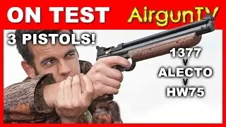 Webley Alecto v Crosman 1377 v Weihrauch HW75 AIR PISTOLS