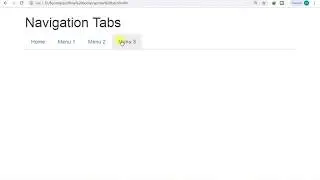 How to use Nav Navigation Tabs Bootstrap