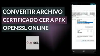 Cómo Convertir un Archivo Certificado CER a PFX Openssl Online