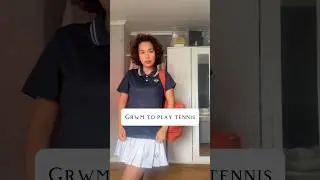 Get ready with me to play tennis for the first time. Running while at work wasn’t enough so. #tennis