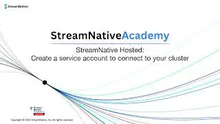 [RETIRED] StreamNative Dedicated: Create a service account to connect to your cluster