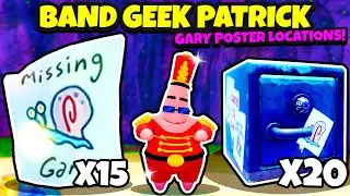 Band Geek Patrick MORPH! (ALL 15 LOCATIONS!) | Roblox SpongeBob Simulator