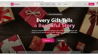 🎁 GIFT SHOP WEBSITE✨ Modern • Responsive • Beautiful