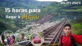 Alausí después del deslizamiento 🔴