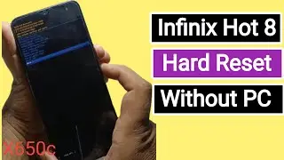 Infinix Hot 8 hard reset// Infinix x650 reset screen lock