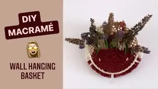 DIY MACRAMÉ cesta colgante - wall hanging basket @Degrenette