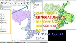 menggabungkan beberapa layer menjadi satu layer dan mengkategorikannya, #arcgis, #merge azza octa