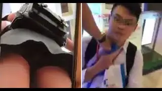 Pervert Caught by Girl Taking Multiple Upskirt Videos in Mid Valley