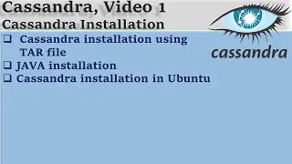 Learn Cassandra , Cassandra Installation in Ubuntu Video 1