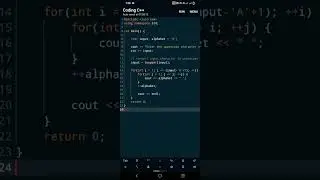 Professional Best Program to Print Half-Pyramid Using Alphabets 2024 | | pattern #shorts #foryou