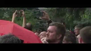 Gorbachev laid to rest. Soviet Anthem and gun salute.