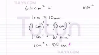 conversion of metric units squared centimeters to squared millimeters