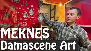 🎭 Moroccan ART in  Meknes,  DAMASCENE  Metalwork