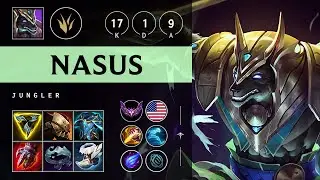 Nasus Jungle vs Lee Sin: Triple Kill, Legendary - NA Master Patch 14.19