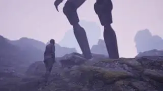 Robot on Faroe Islands - Learning Unreal Engine 5 - Day 3