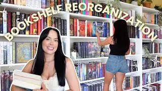BOOKSHELF REORGANIZATION 🌟📖 reorganize my bookshelves with me! 400+ books