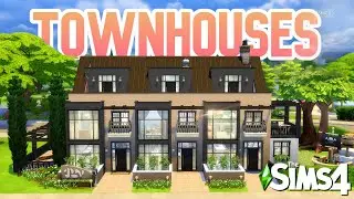 SAN SEQUOIA FAMILY TOWNHOMES: Sims 4 Speed Build with Growing Together + Base Game (No CC)
