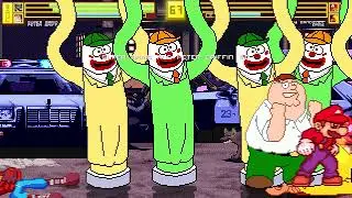 MUGEN: Super Mario and Peter Griffin VS Crash Bandicoot and Ernie the Giant Chicken (Requested)