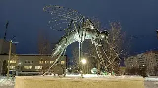 Усинск 2 декабря. Снимала по пути😁