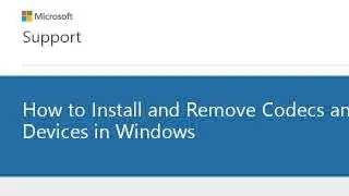 How-To Install An Audio Codec