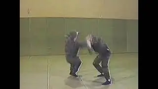 Боевое самбо. Защита от удара палкой сверху. 2