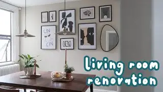 LIVING ROOM RENOVATION PART FOUR - DIY gallery wall, ring alarm system, finishing touches