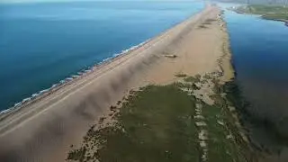 Aerial View of Chesil Beach