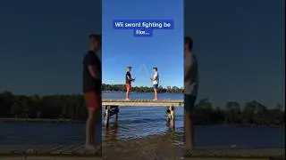 Wii sword fighting in real life… 