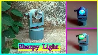 How To Make Mini DJ Sharpy Light At Home|remote control sharpy light कैसे बनाये|#sharpylight