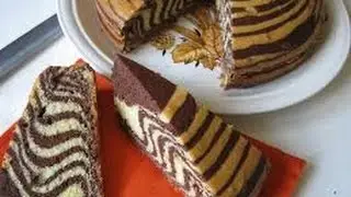 TORTA ALL' ACQUA ZEBRATA!
