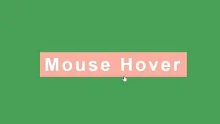 Mouse-OUT effect | HTML & CSS