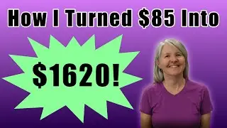 How I Turned $85 Into $1620! Flipping Garage Sale Items On eBay, Poshmark, Etsy, & Mercari