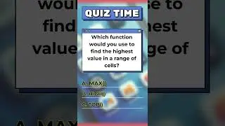 Excel Trivia #1 shorts