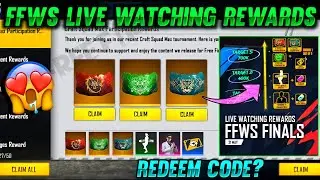 FREE GLOOWALL SKIN AND EMOTE REDEEM CODE 😳 | FFWS REDEEM CODE | FREEFIRE WORLD SERIES 2022