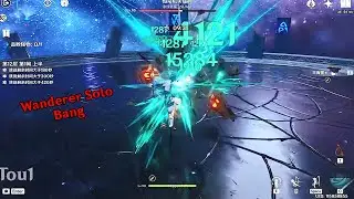 Wanderer Solo 3.3 Abyss Genshin Impact | Best Wanderer Build