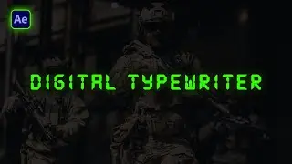 Digital Typewriter Text Effect - After Effects (No Expressions Needed)