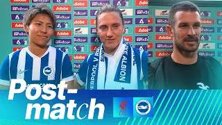POST-MATCH | Vidosic, Symonds And Seike | Liverpool v Brighton