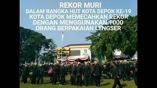 Rekor Muri Kota Depok 1000 Orang Berpakaian Lengser