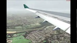 A330 in a storm at Leeds-Bradford FSX