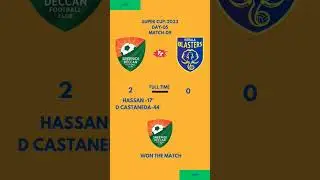 SREENIDI FC VS KERALA BLASTERS FC RESULT #indianfootball #supercup #kbfc #isl #ileague