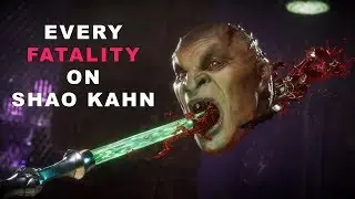 MK 11 Every Character Fatality on SHAO KAHN - 1080/60 FPS